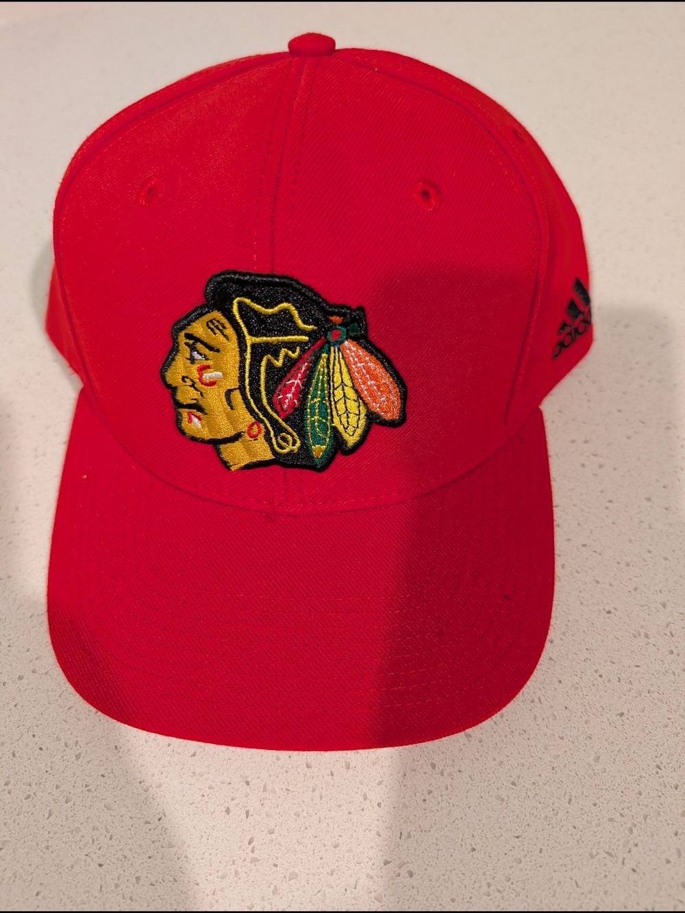 Adidas Red Baseball Cap with Embroidered Logo